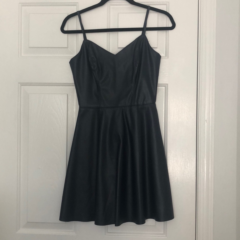 Leather dress